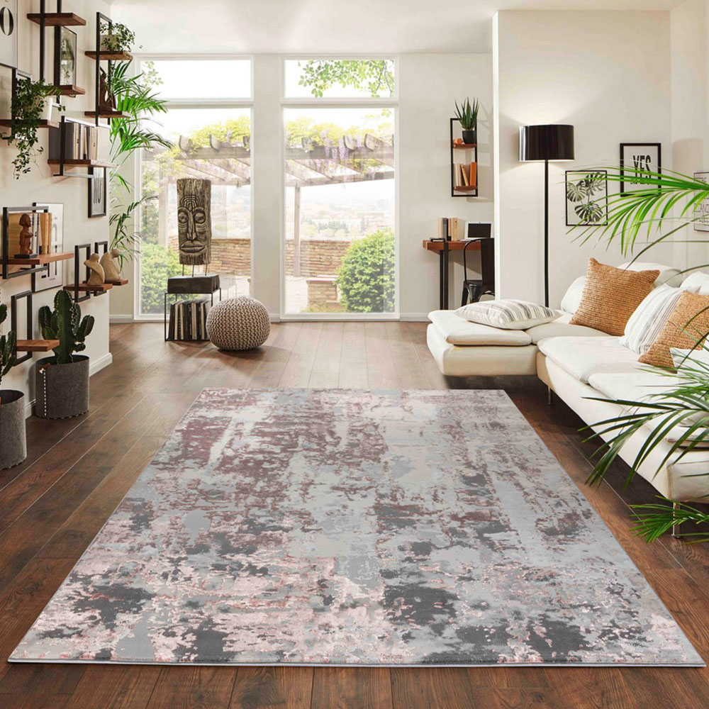 Desire Rugs Styra Pink Abstract Rug 160 x 230cm Image 2