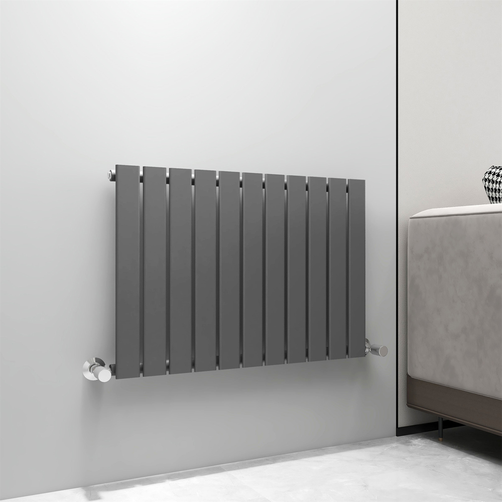 Anthracite 2396 BTU Single Flat Panel Vertical Column Radiator 600 x 748mm Image 2