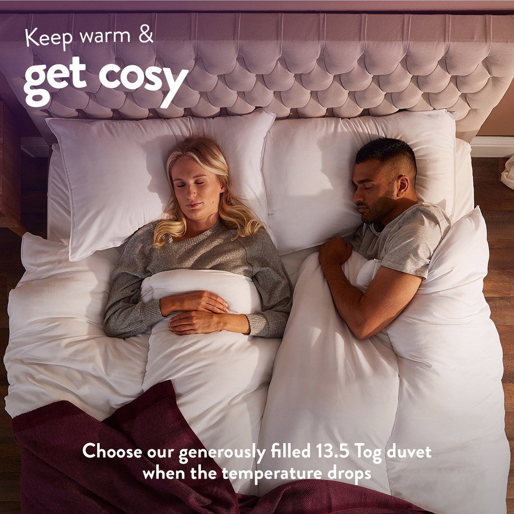Slumberdown Double White Feels Like Down Duvet 13.5 Tog Image 3