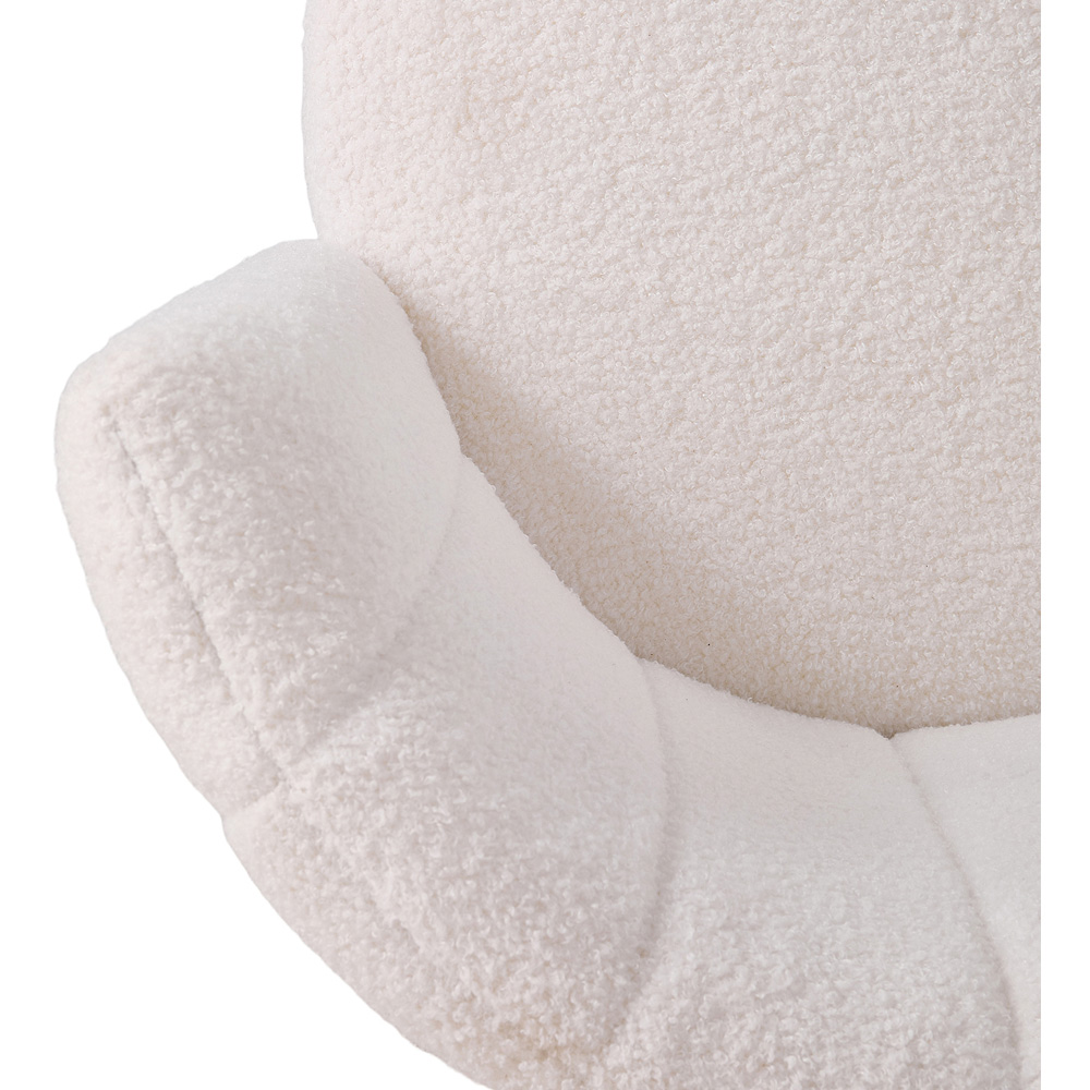 Living and Home Set of 2 Teddy Fleece Dining Chair Image 3