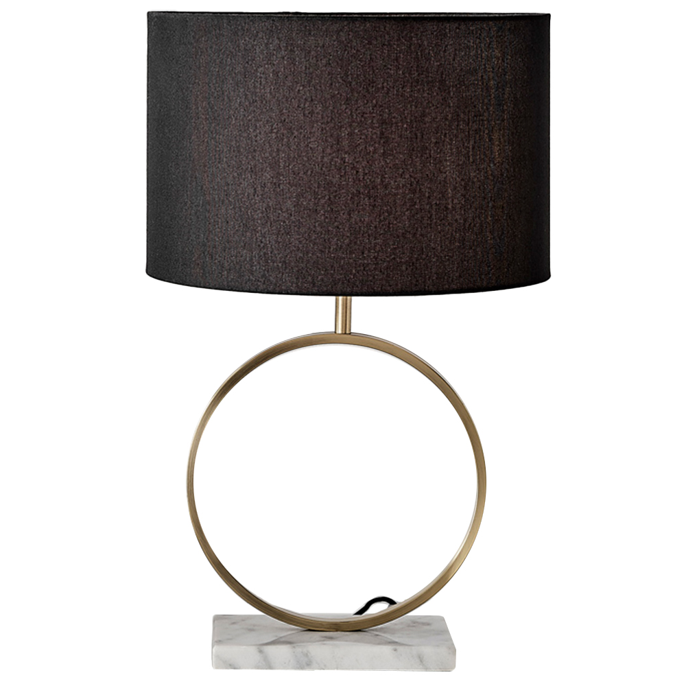 Furniturebox Crocus Black and Gold Table Lamp Image 1