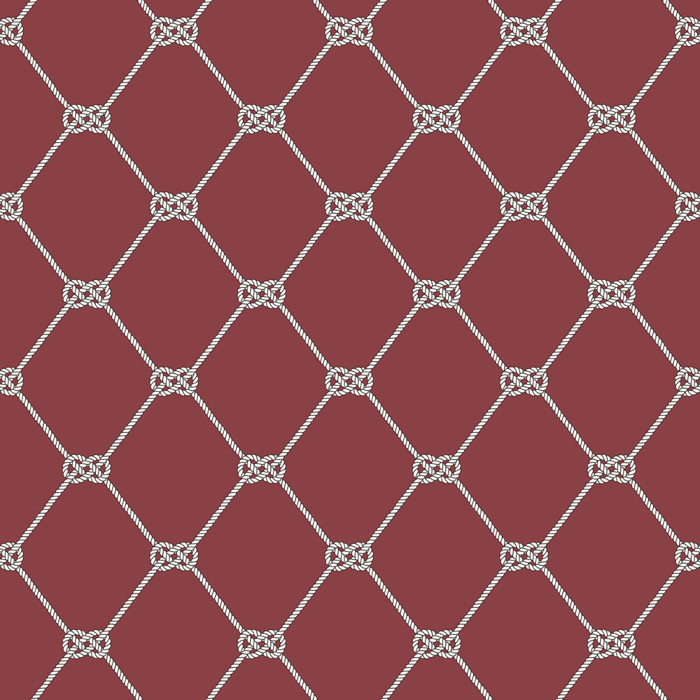 Galerie Deauville 2 Geometric Red and White Wallpaper Image 1