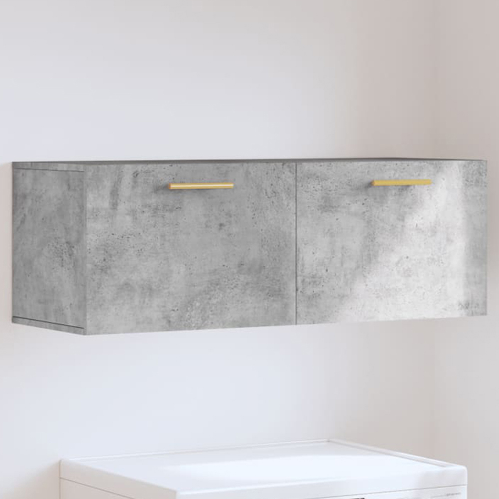 vidaXL 2 Door Concrete Grey Wall Cabinet Image 1