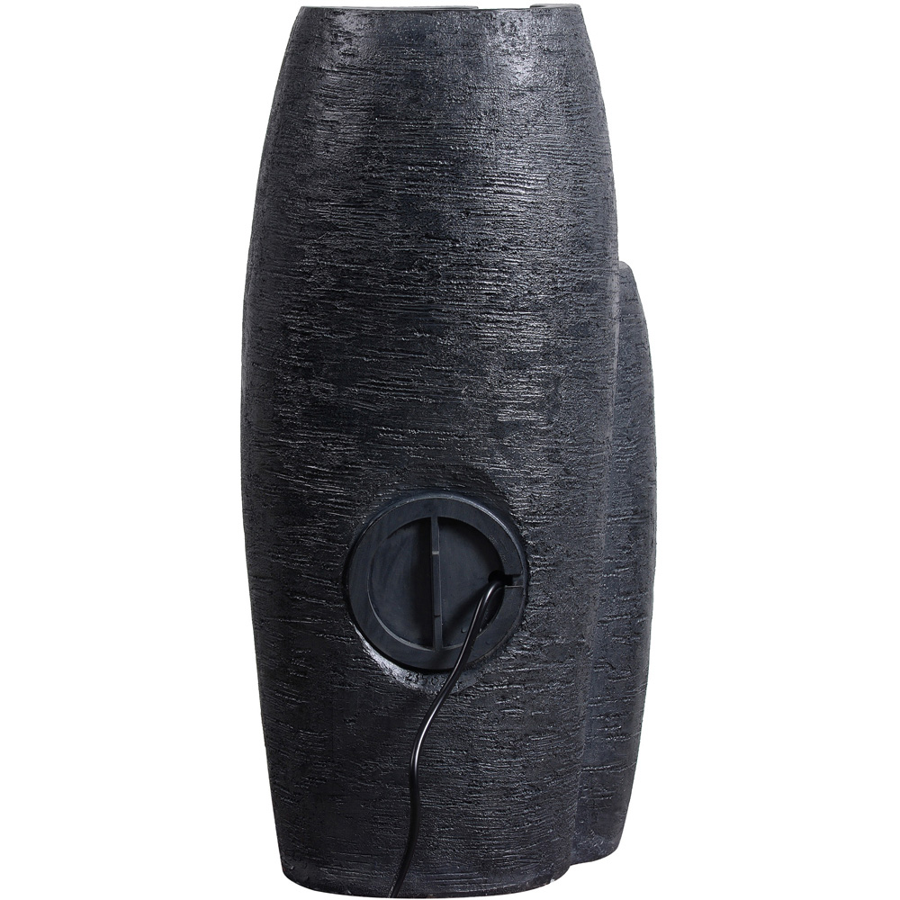 Teamson Home Black Modern 3-Tier Cascading Urn Outdoor Fountain 28 inch Image 3