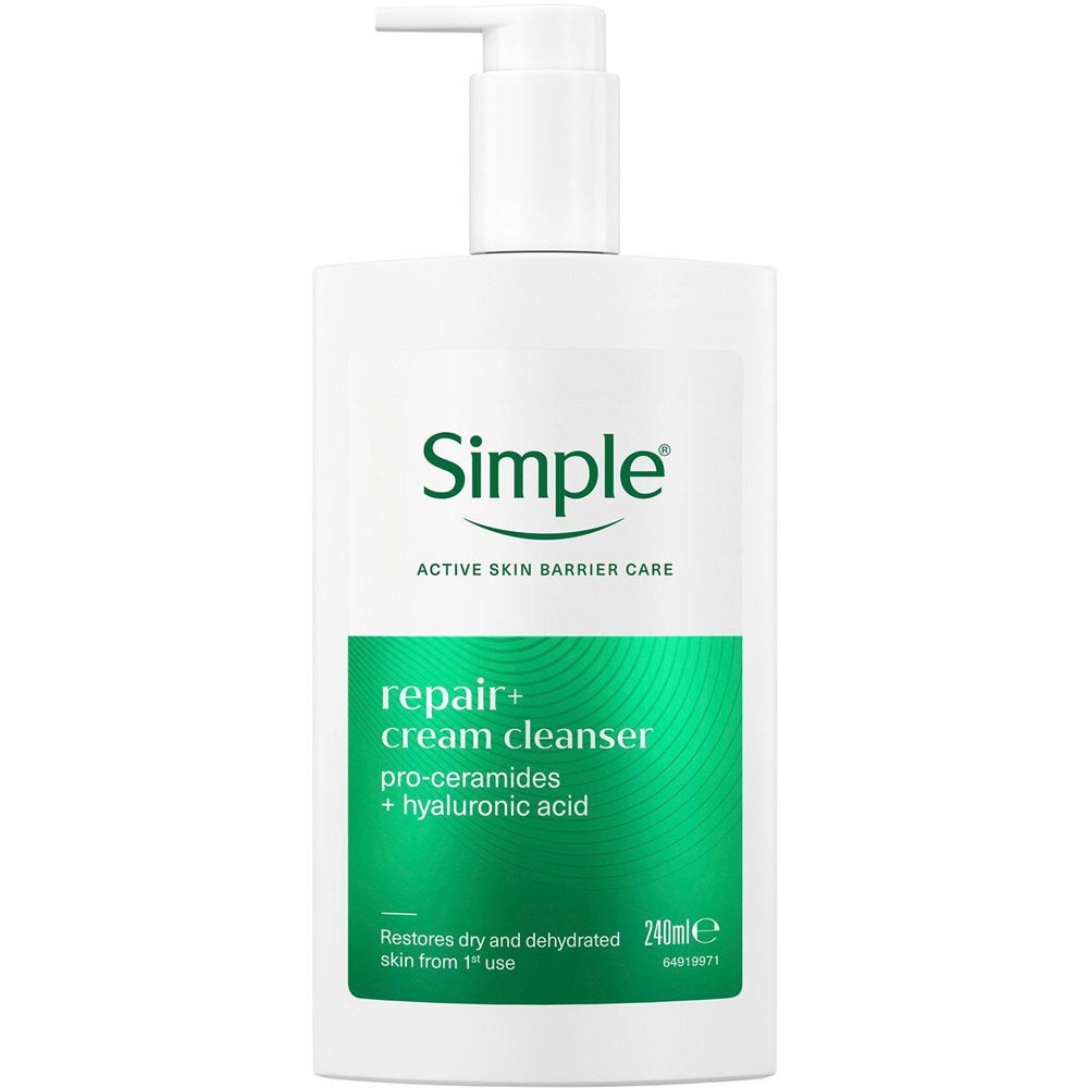 Simple Repair+ Soothing Hydrating Gentle Facial Cleanser Face Wash 240ml 6 Pack Image 2