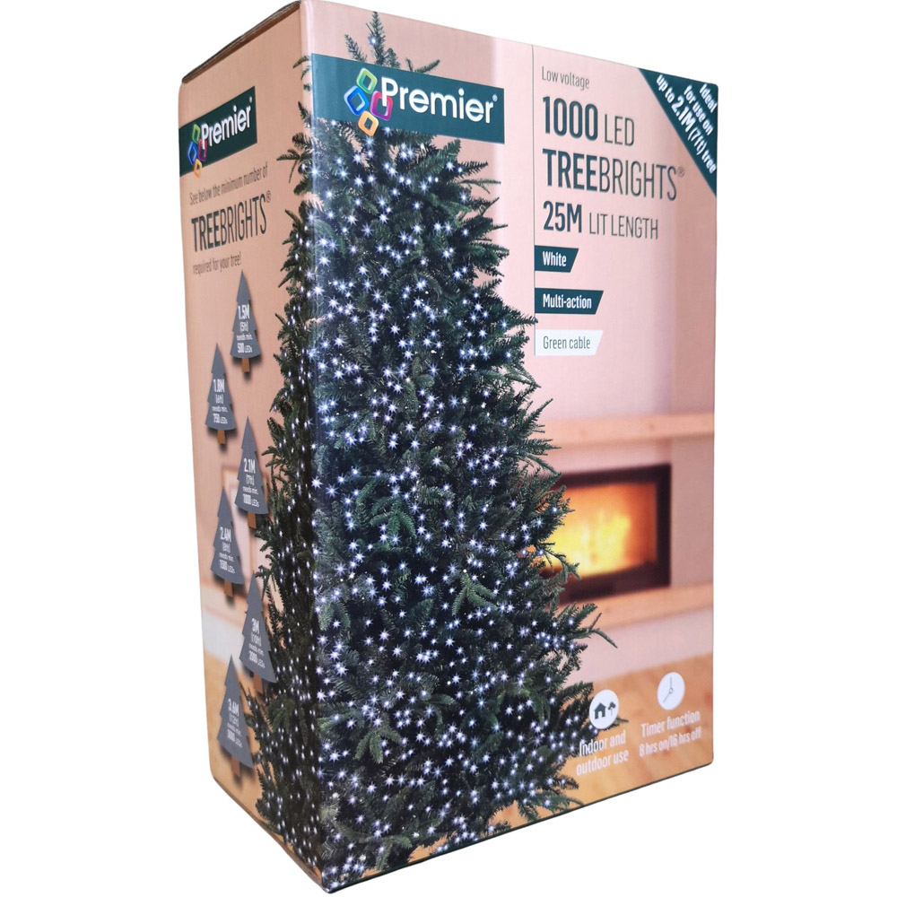 Premier TreeBrights 1000 Cool White LED String Light 25m Image 9