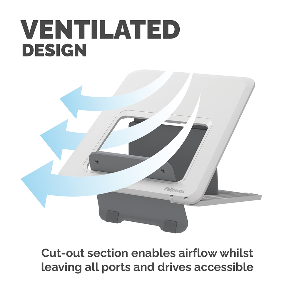 Fellowes Breyta White Laptop Stand Image 5
