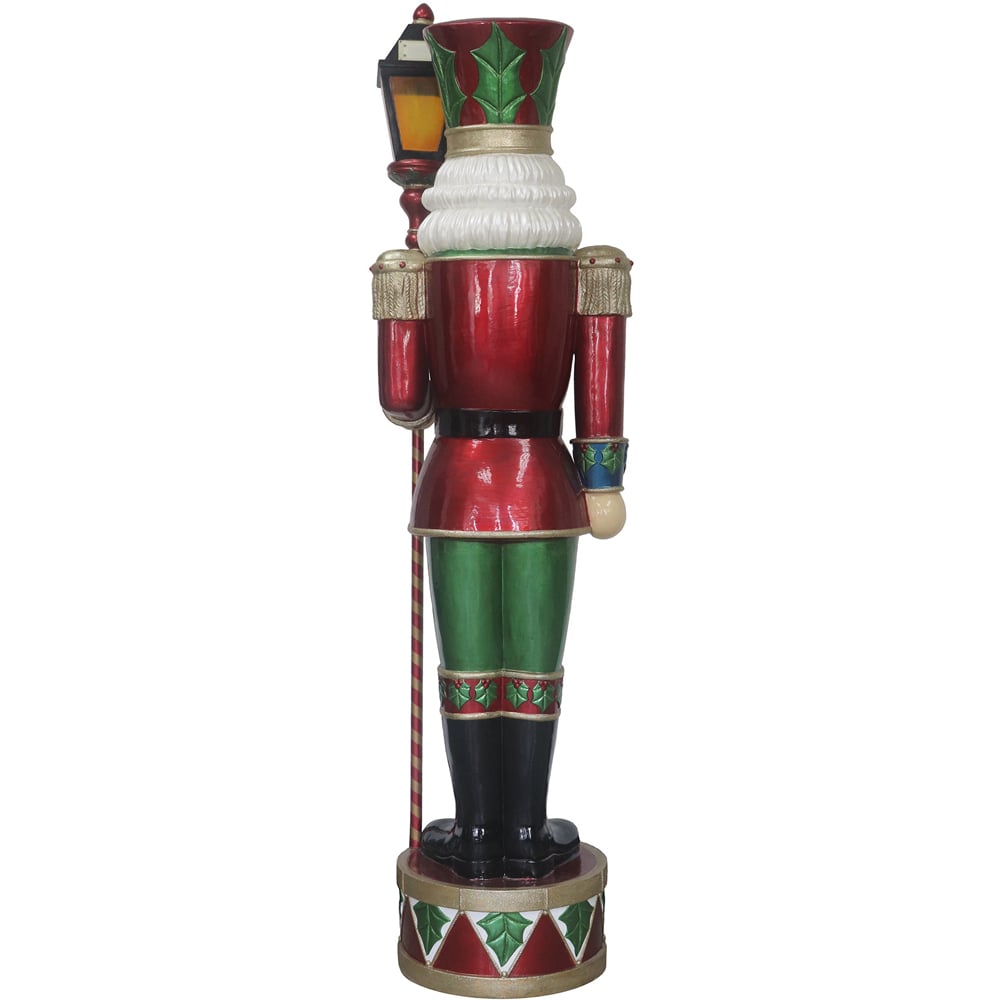 The Christmas Centre Traditional Holly LED Nutcracker with Lantern 180cm Image 3