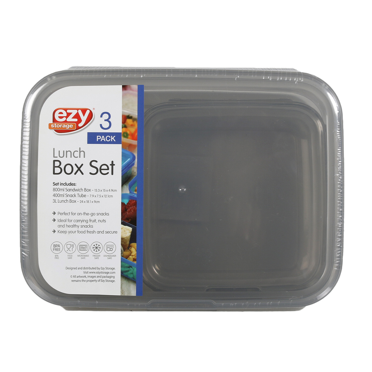 Pack of 3 Lunch Containers Image 1