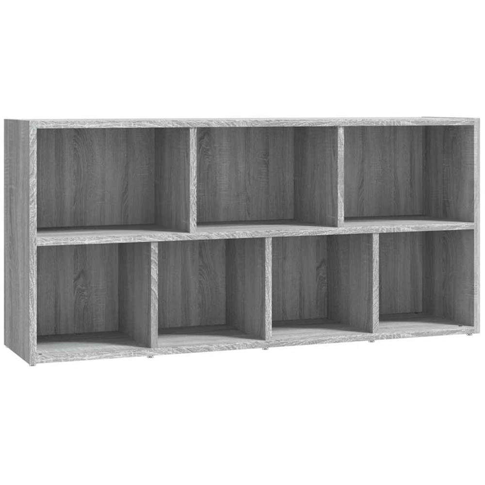 vidaXL 7 Shelf Grey Sonoma Bookcase Image 7
