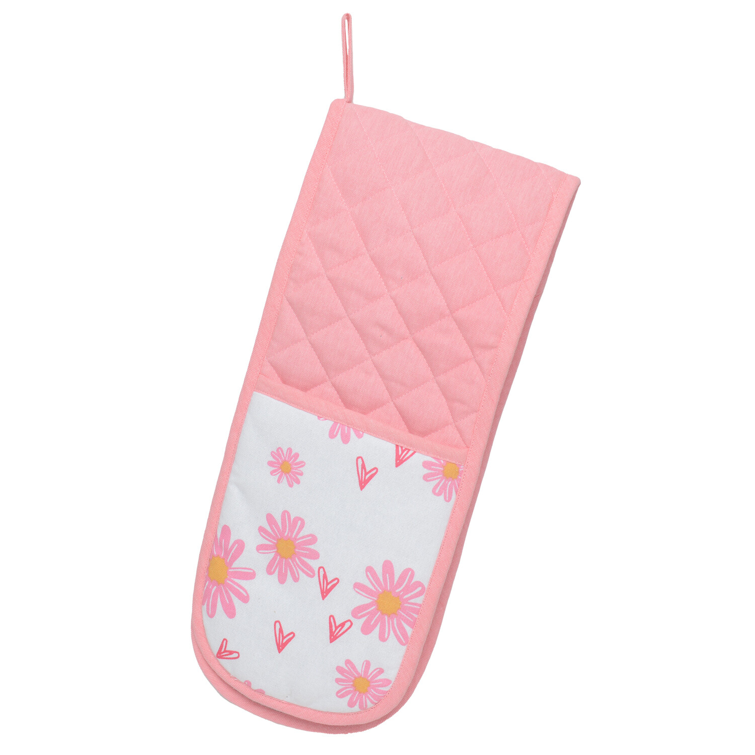 Daisy Daze Double Oven Gloves - Pink Image 1