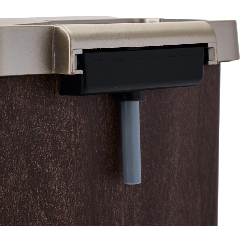 Living and Home Wood Grain Foot Pedal Lid Rubbish Bin 15L Image 5