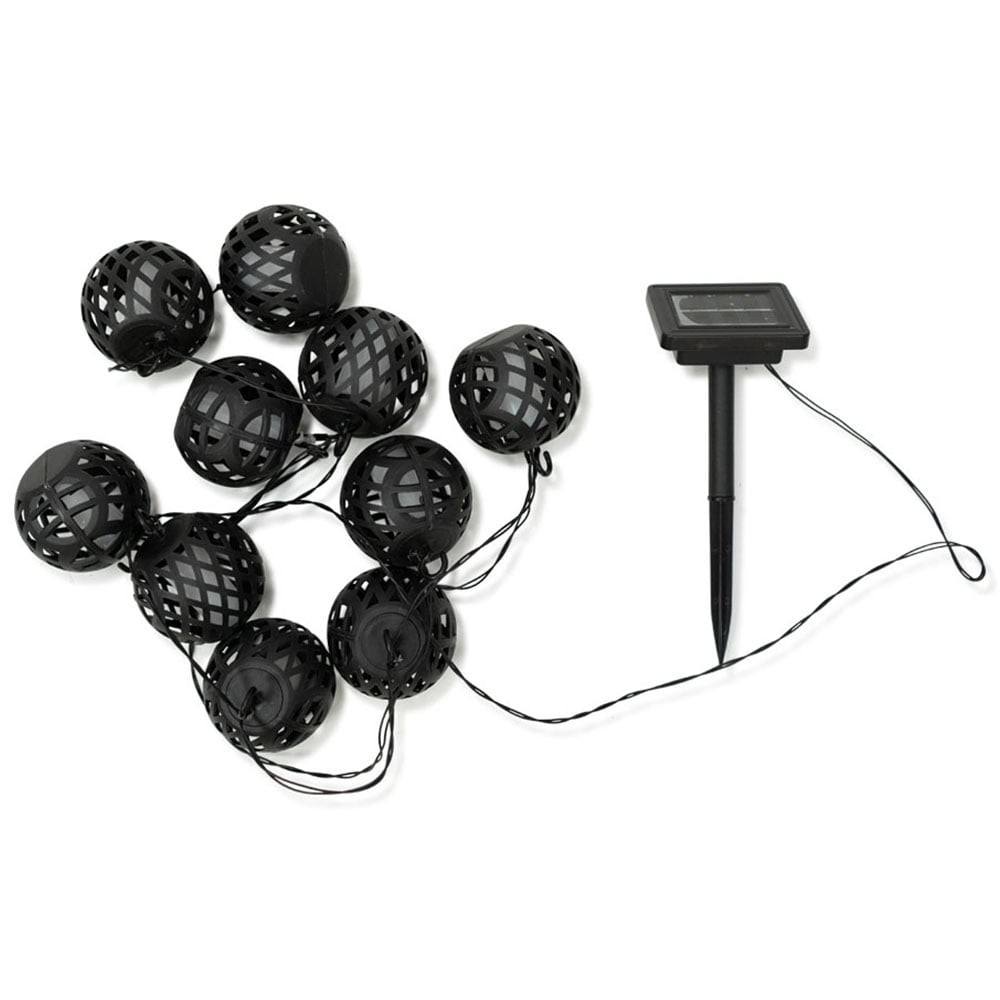 ValueLights Flame Effect Lantern Solar String Lights Image 2