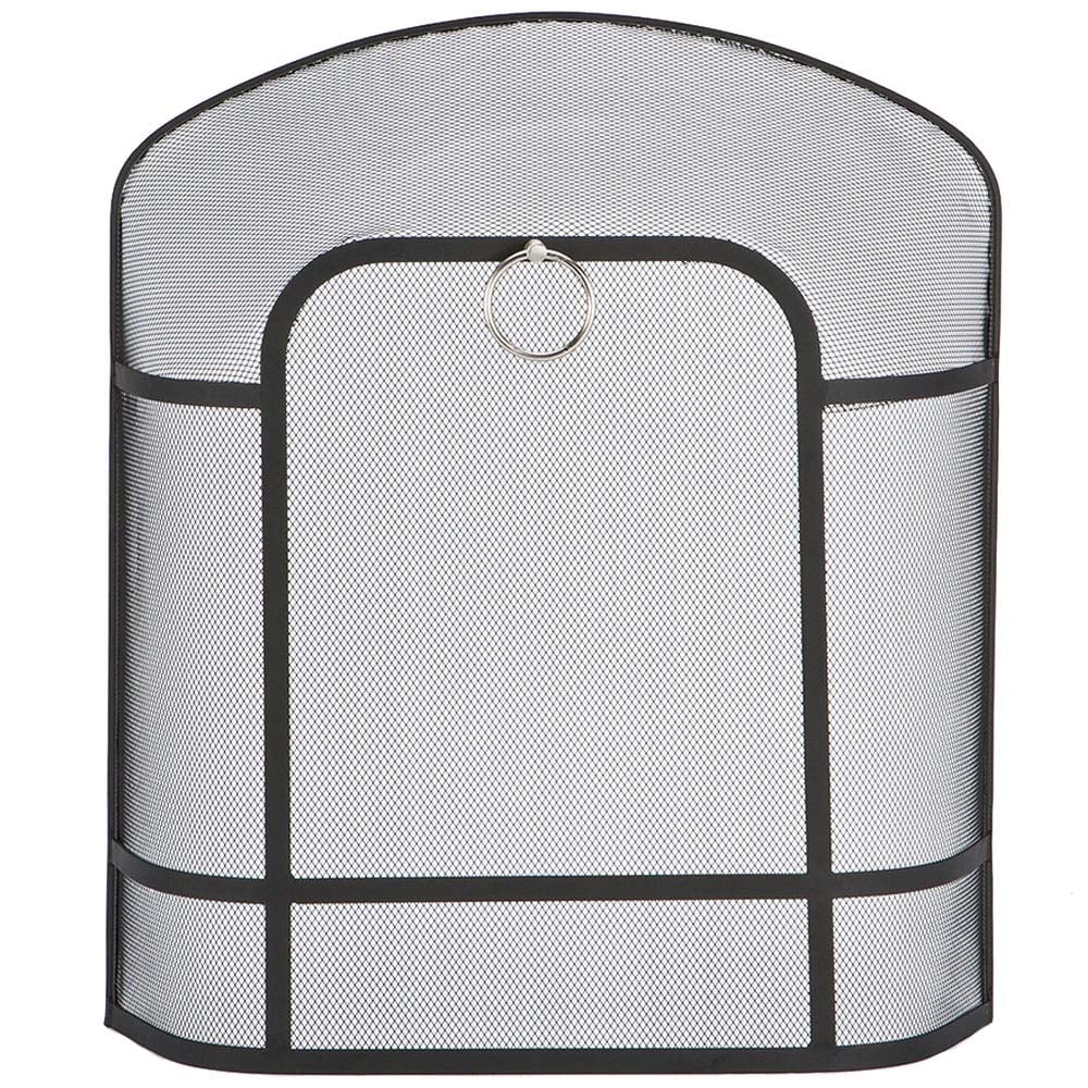 Inglenook Fireside Small Curved Fireplace Guard Image 1