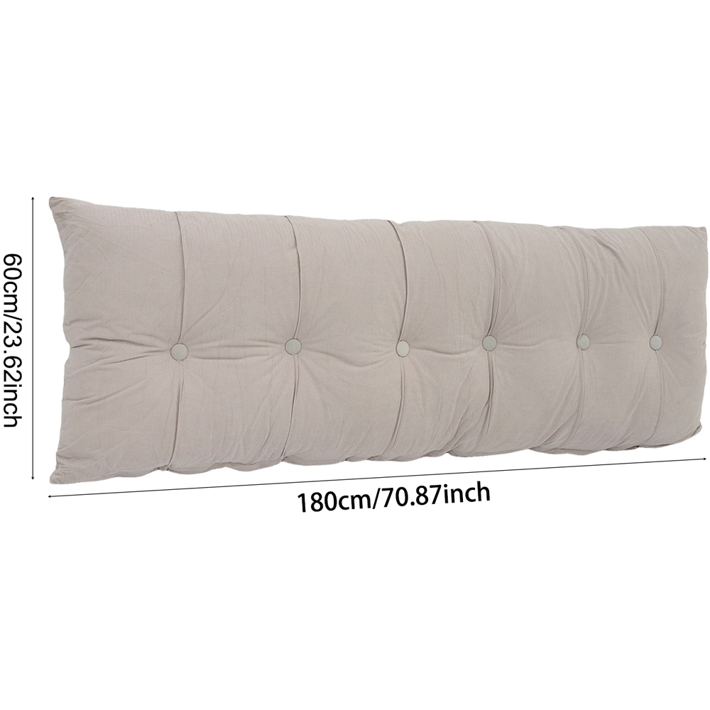 Living and Home Light Grey Chenille Headboard Pillow 60 x 180cm Image 8