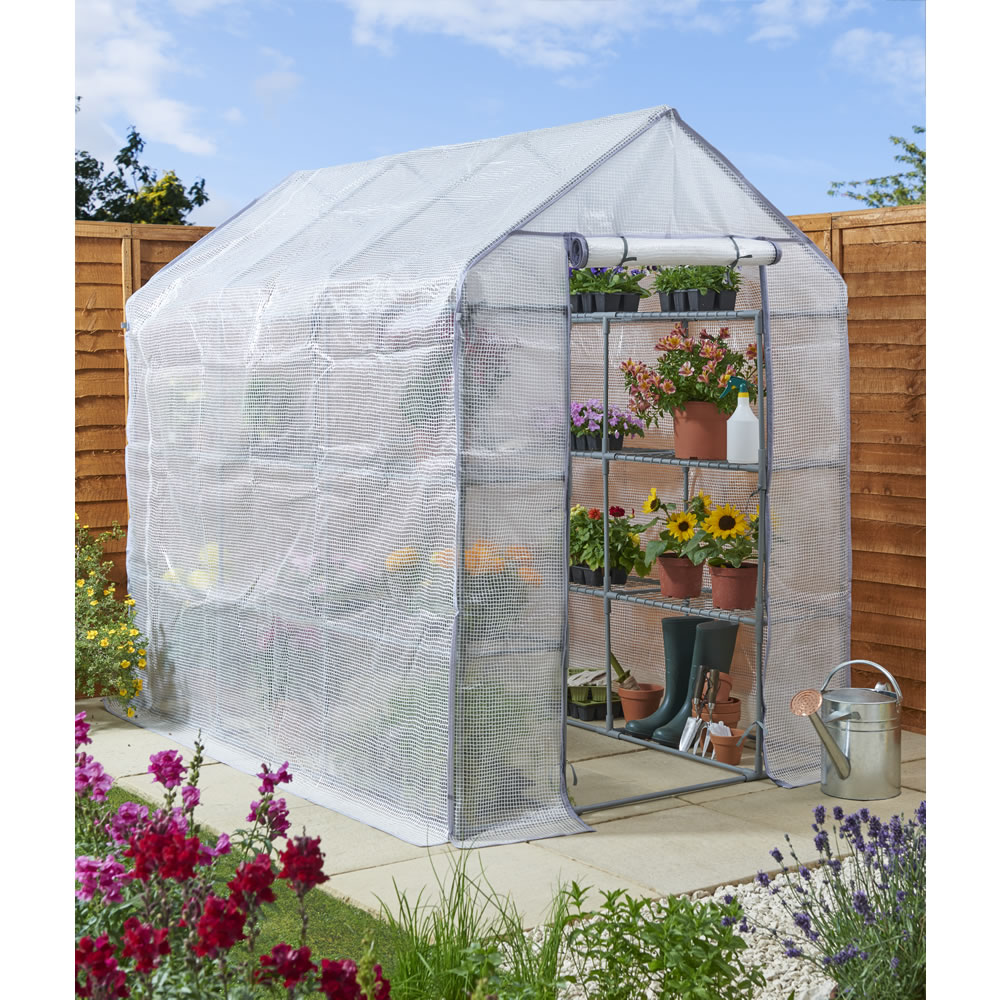 Wilko Walk in Green House Staging Large Image 1