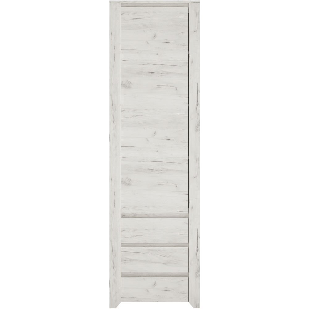 Florence Angel 3 Drawer 4 Shelf Tall Narrow Cupboard Image 3