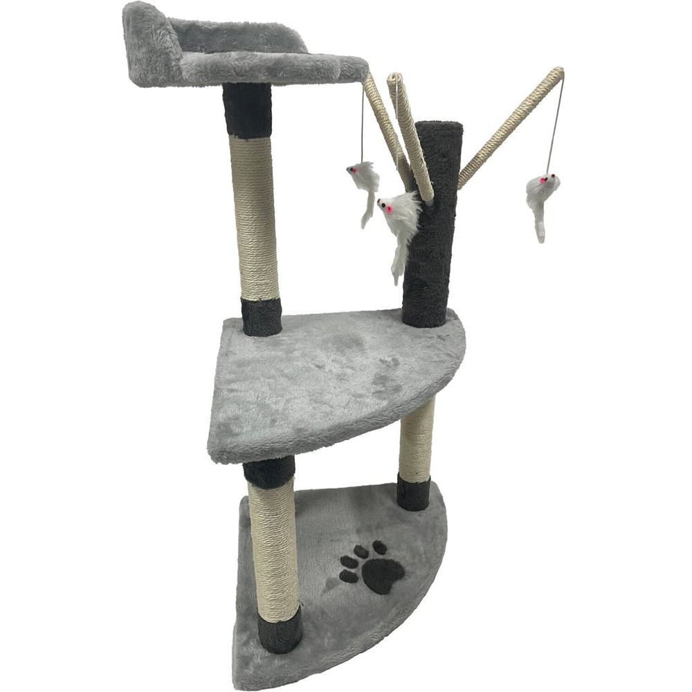 Mullion 3 Tier Cat Post - Grey Image 3
