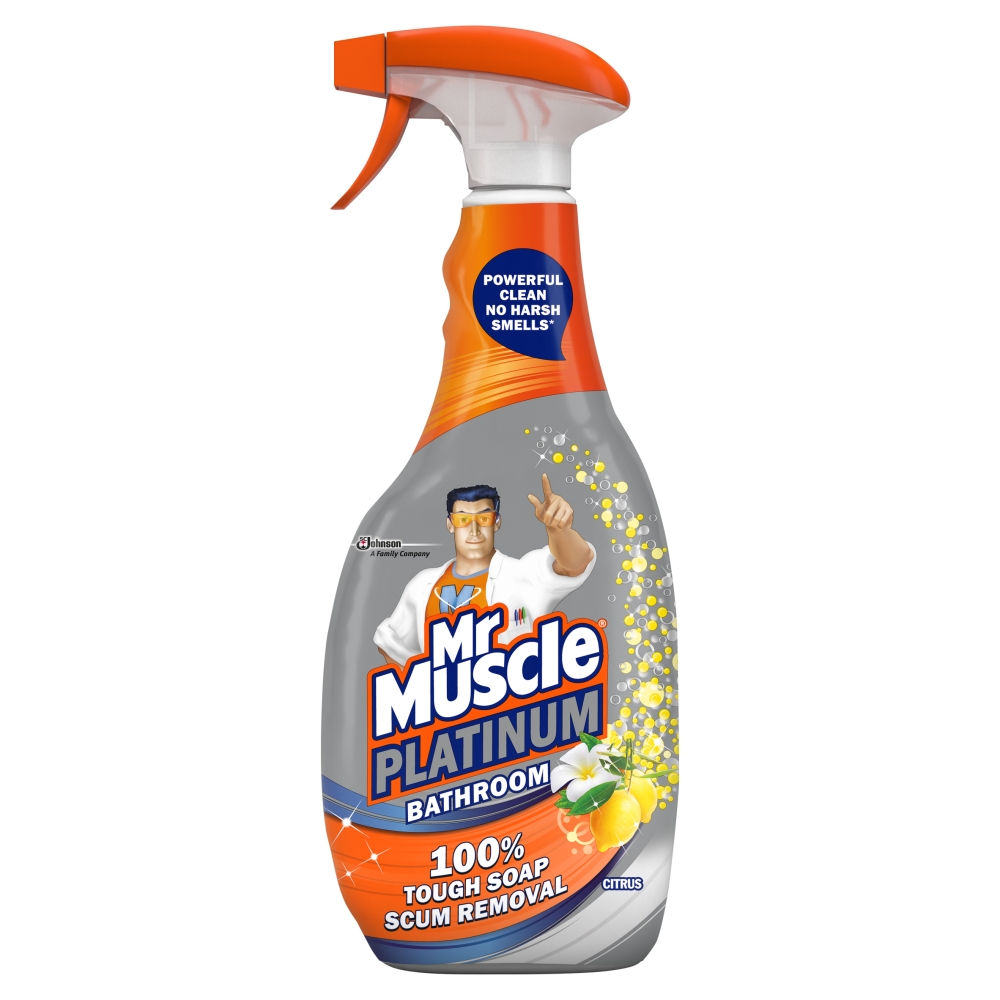 Mr Muscle Platinum Citrus Bathroom Spray 750ml Image 1