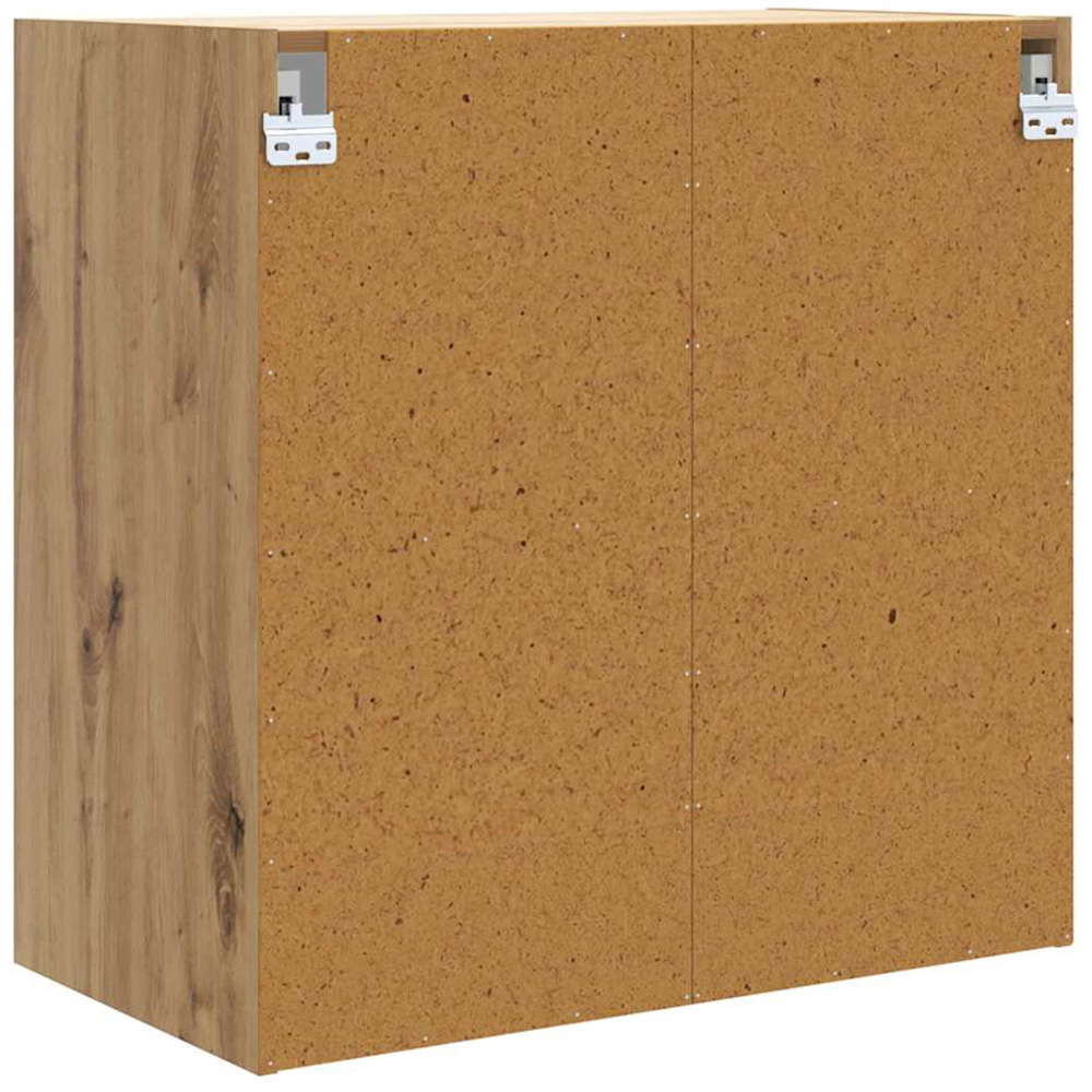 vidaXL 2 Glass Door Artisan Oak Wall Cabinet Image 8