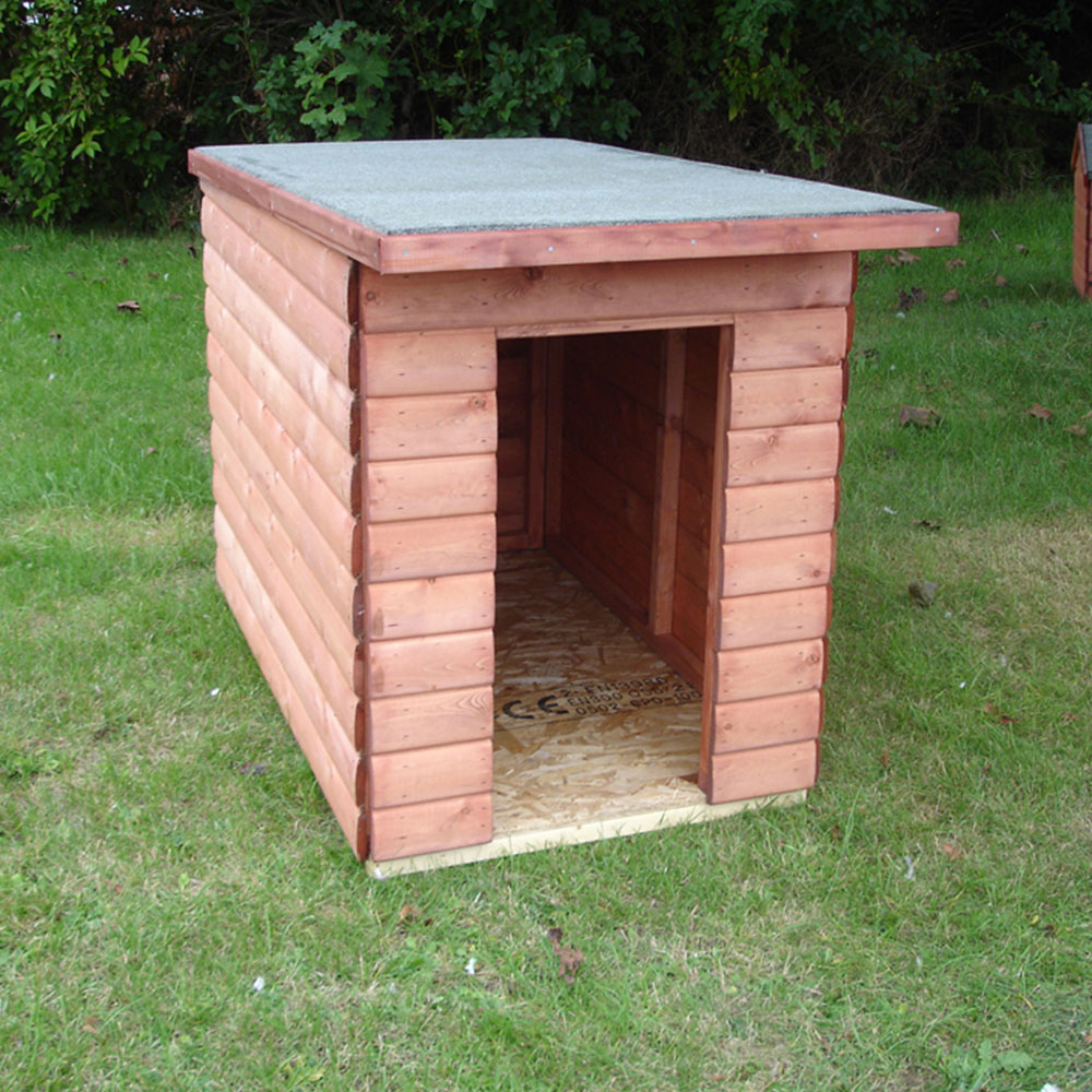 Shire 2.5 x 1.8ft Shiplap Pent Dog Kennel Image 2