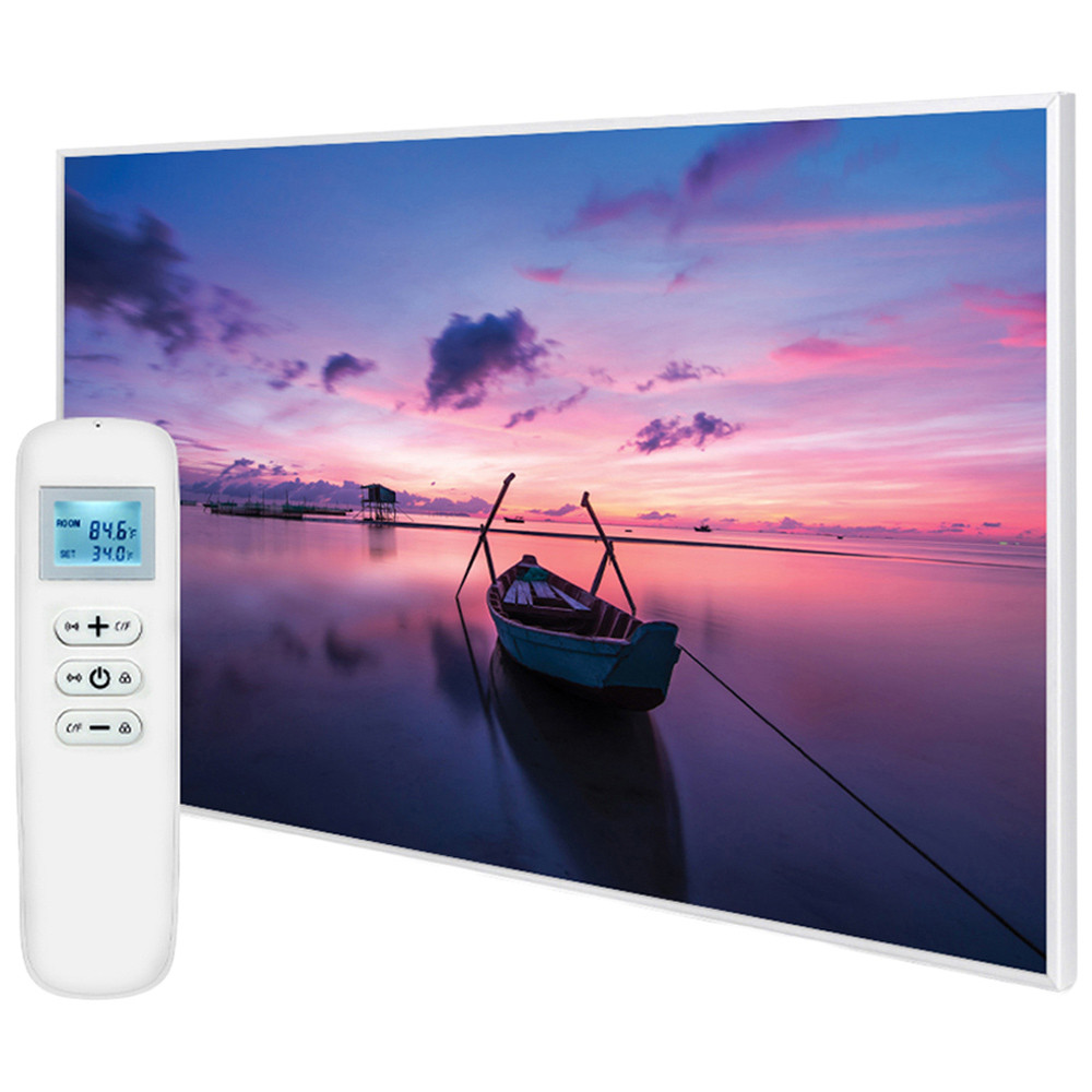 Mirrorstone Nexus Maldives Twilight Image Wi-Fi Infrared Heating Panel 900W 795 x 1195mm Image 1