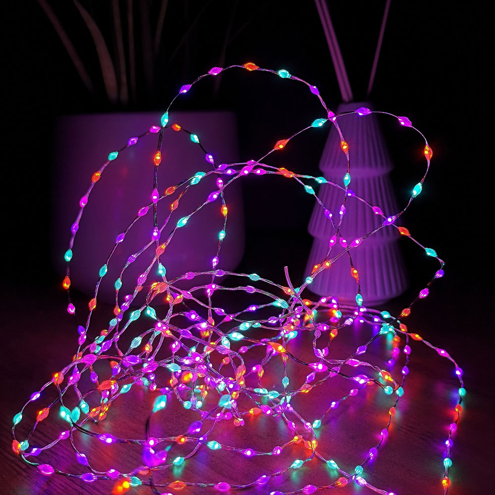 Samuel Alexander 400 Rainbow LED Compact MicroBrights Christmas Lights Image 1