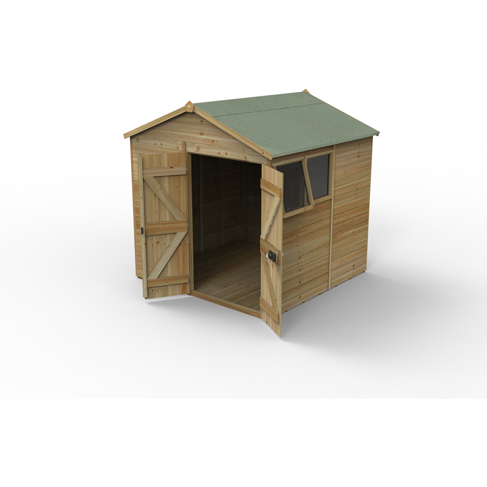 Forest Garden Timberdale 7 x 7ft Single Opening Apex Shed Image 3