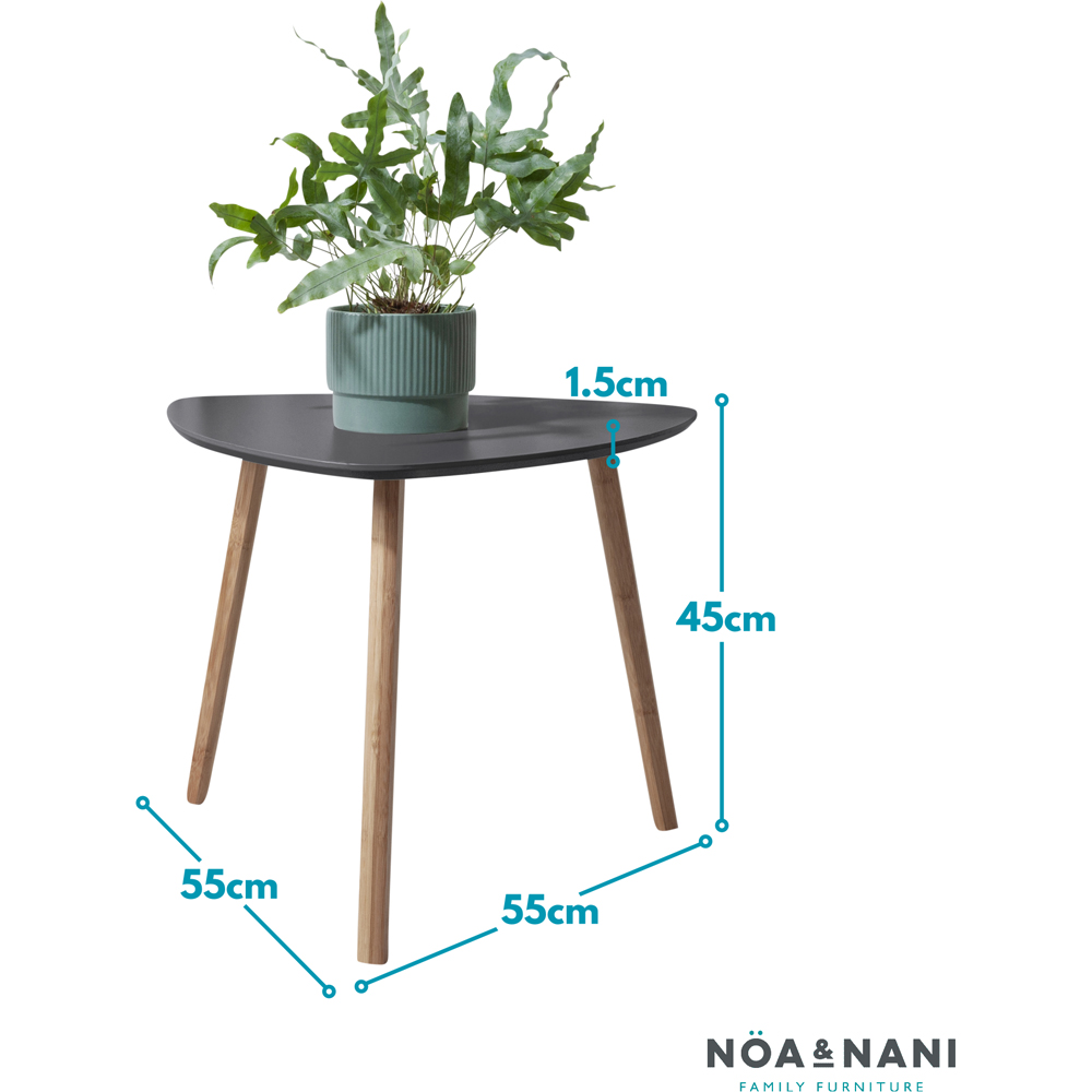 Noa and Nani Malme Storm Grey and Natural Pine Large Side Table Image 7