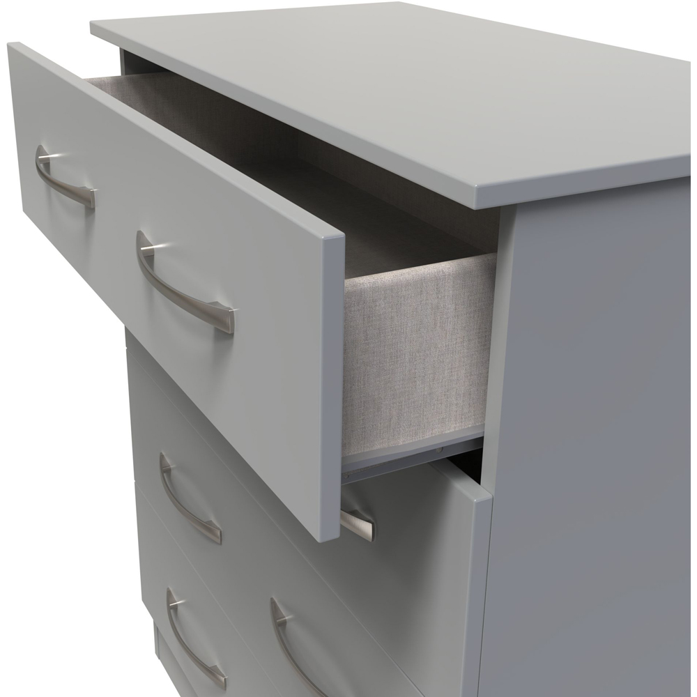 Crowndale Avon 4 Drawer Dusk Grey Chest of Drawers Image 6