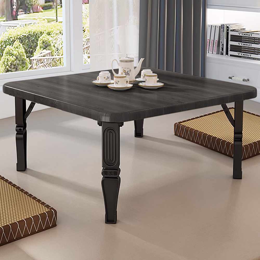 Living and Home Black Foldable Coffee Table Image 1