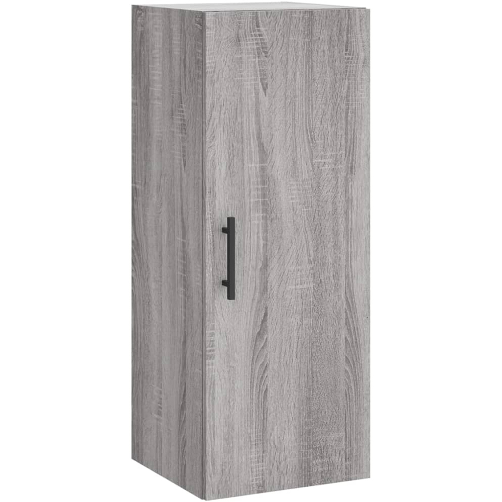 vidaXL Single Door Grey Sonoma Wall Mounted Cabinet Image 2