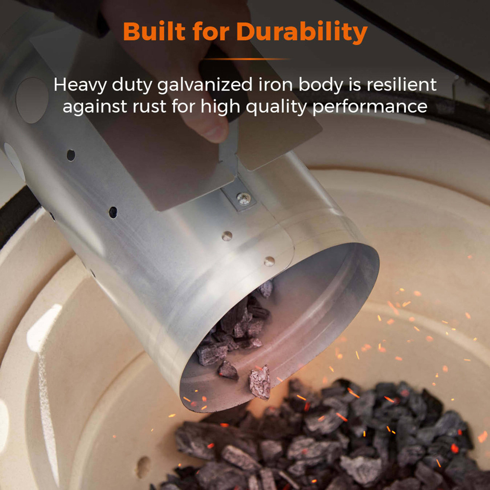 Tower 28cm Charcoal Starter Pan with Stay Cool Plastic Handle Image 4