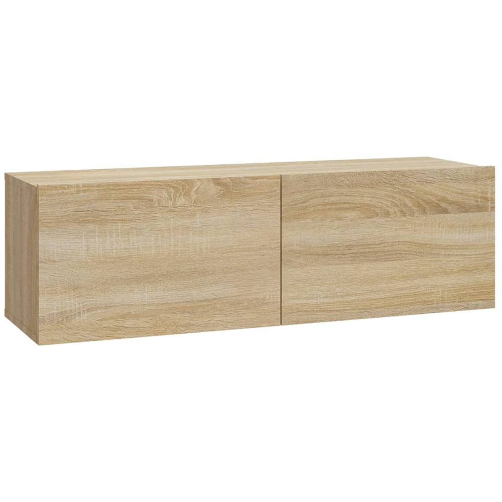 vidaXL 2 Door Sonoma Oak Wall Mounted TV Cabinet Set of 2 Image 5