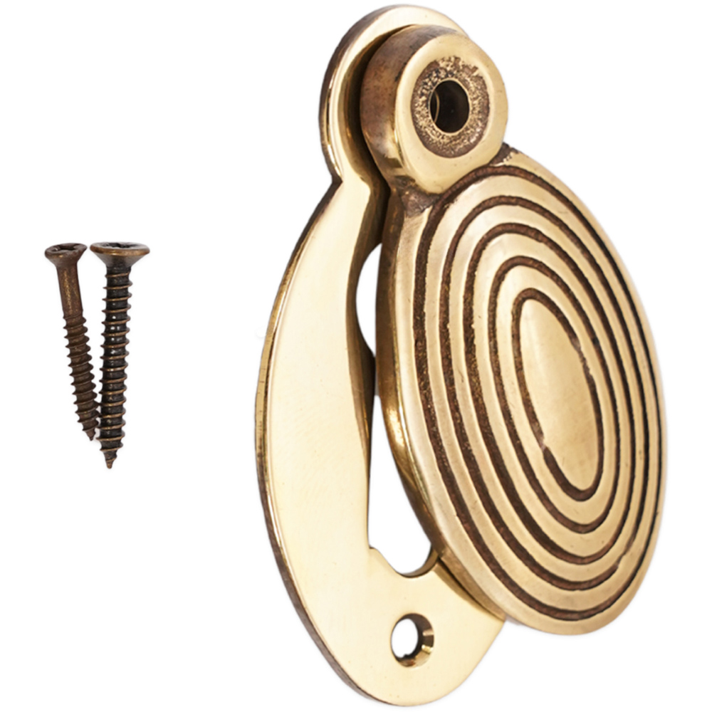 Spira Brass Oval Beehive Aged Brass Escutcheon Image 4