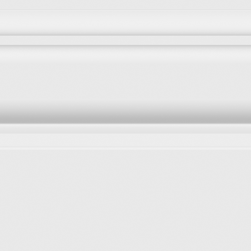 National Skirting White Torus II Primed Skirting Board 18mm 70 x 3040mm Image 3