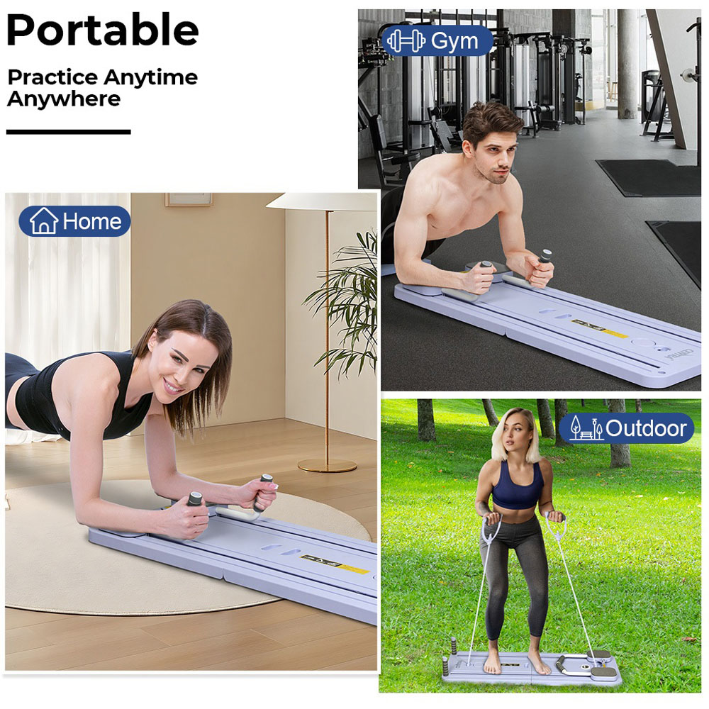 Spector Centra Purple Foldable Pilates Reformer Board Set Image 8