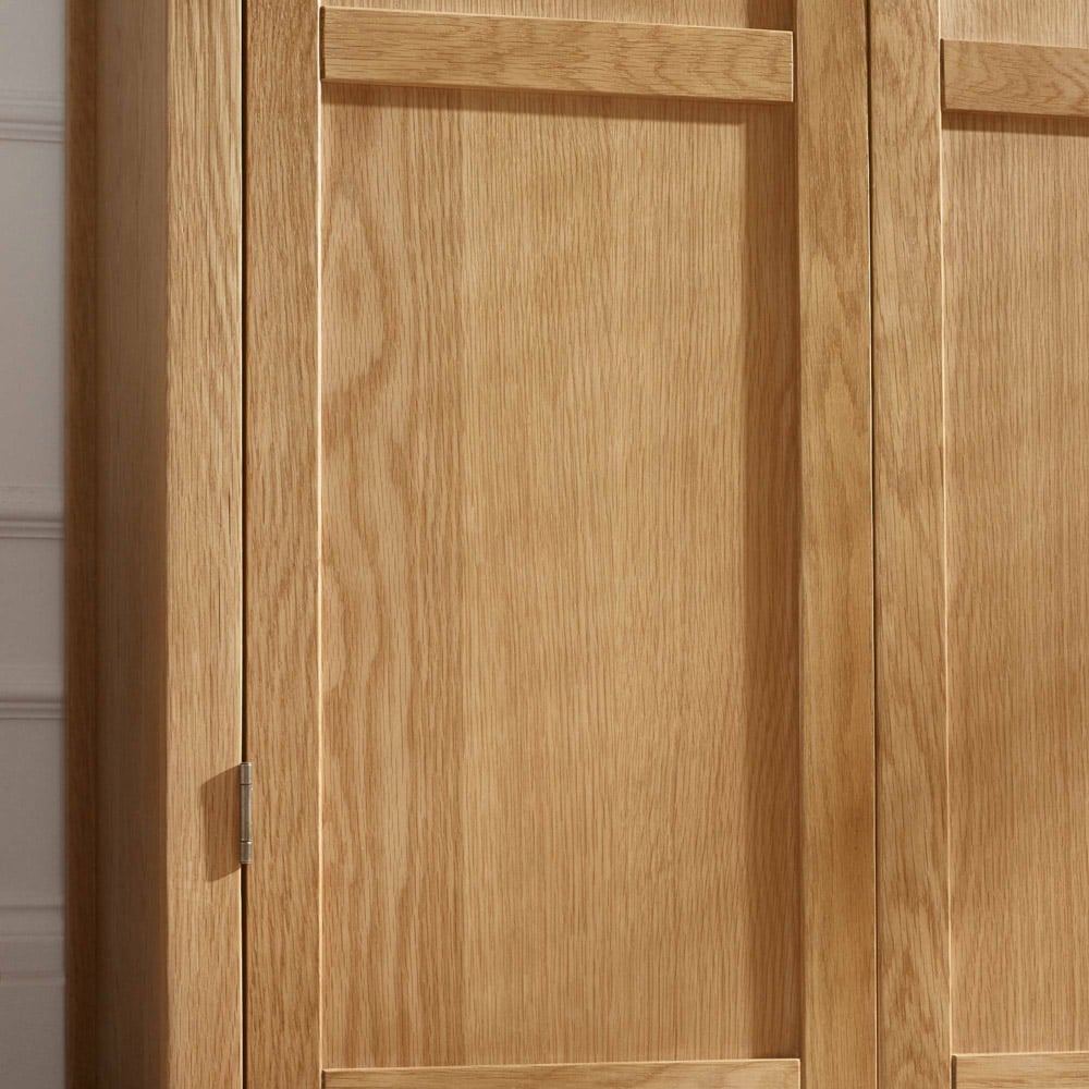 Julian Bowen Coxmoor 2 Door Oak Wardrobe Image 8