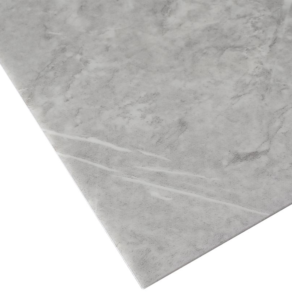 Living and Home Marble Patterned Light Grey Self Adhesive PVC Wall Sticker 10 Pack Image 4