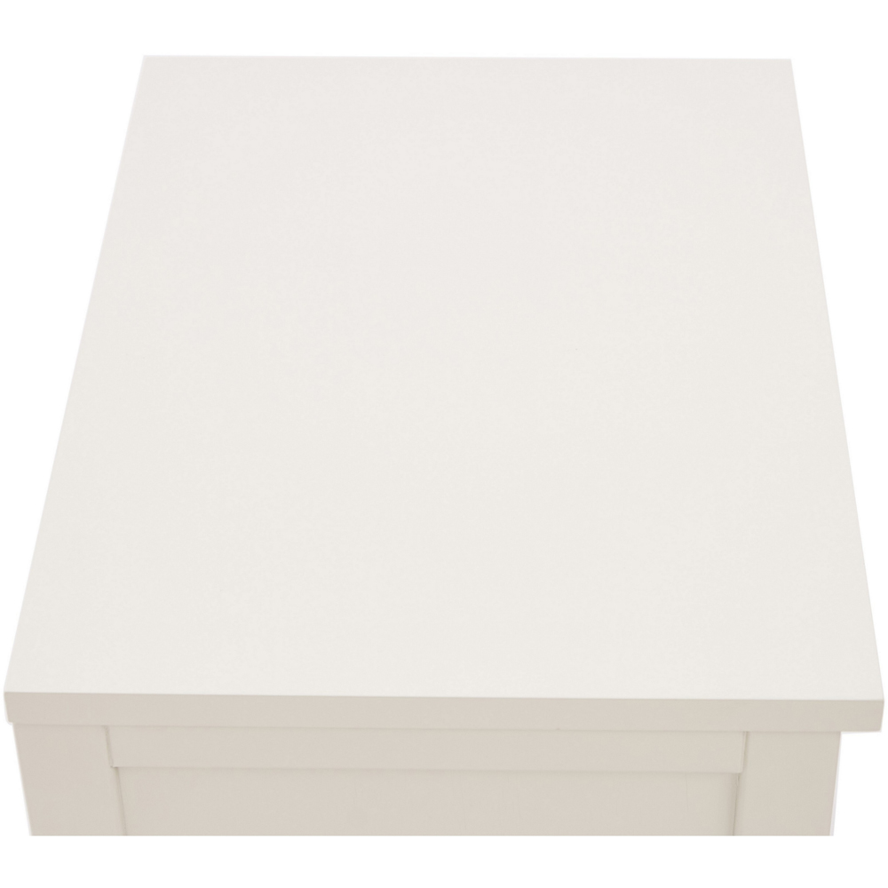 Biasi 2 Drawers Single Shelf White Bedside Table Image 7