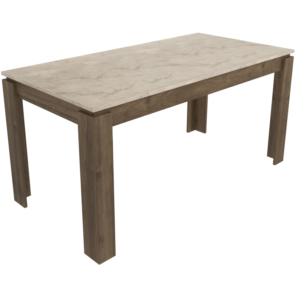 Decorotika Manhattan 6 Seater Dining Table Walnut Image 2