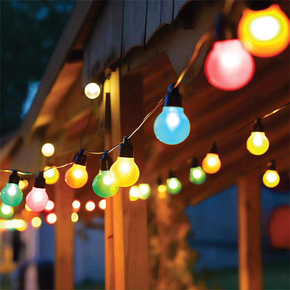 Eagle Connect Festoon 10 RGB Lamps LED String Light 10m Image 1