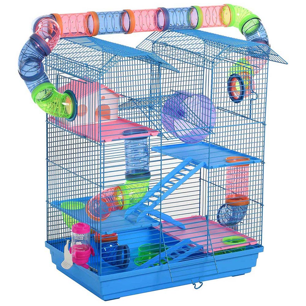 PawHut 5 Tier Hamster Cage Carrier Image 1