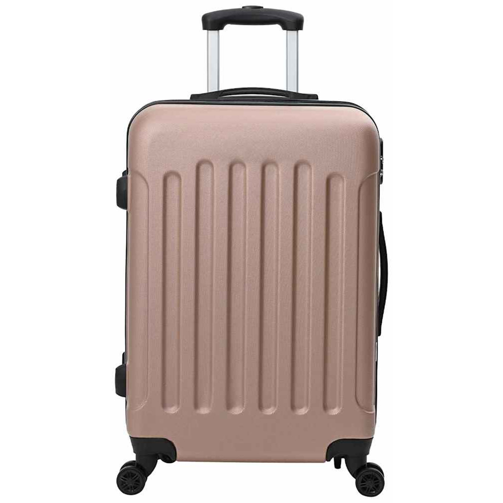 vidaXL Set of 3 Gold ABS Suitcases with Wheels Image 3