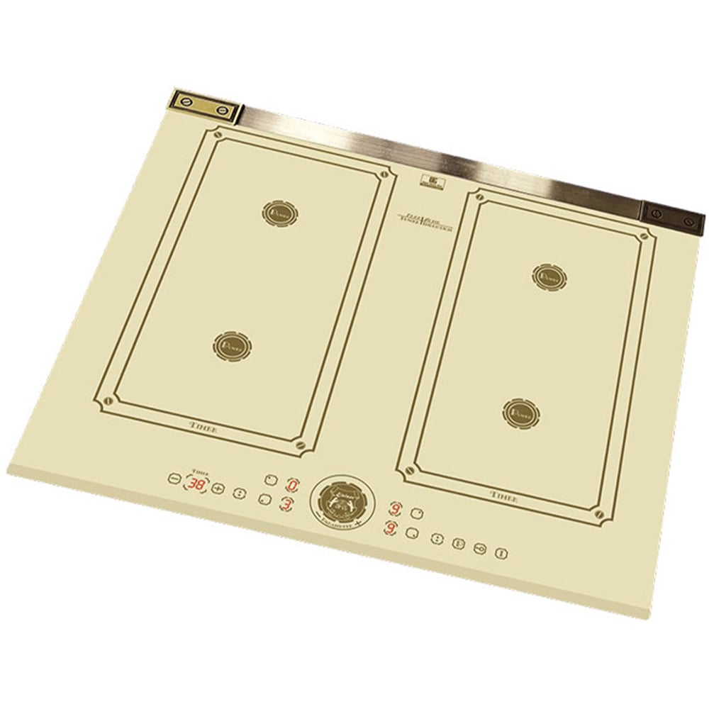 Kaiser Art Deco Ivory Glass Free Zone Touch Control Induction Hob 59cm Image 3