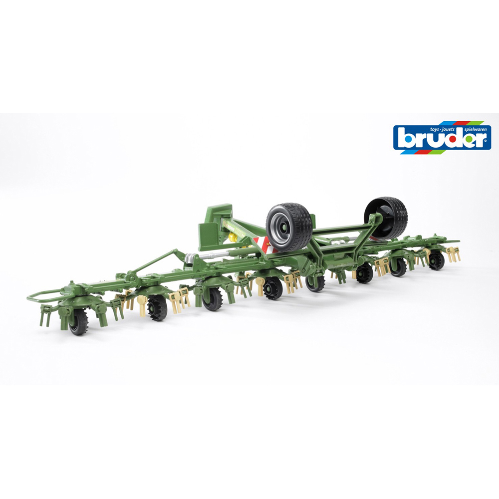 Bruder Kids Krone KWT 8.82 Trailed Rotary Tedder Playset Model with Running Gear Image 6
