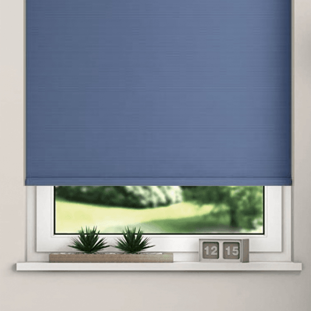 New Edge Blinds Blackout Roller Blinds Navy 75cm Image 3