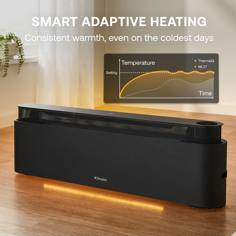 Dimplex ThermaIQ Black Smart Baseboard Convector Heater 2200W Image 2