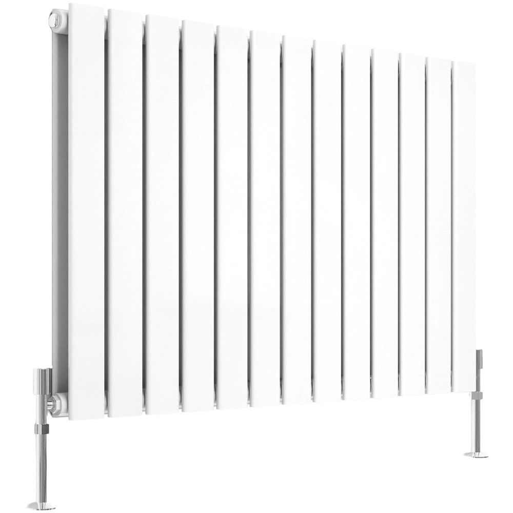 Stech Homes 3921 BTU White Double Panel Horizontal Flat Radiator 600 x 884mm Image 1