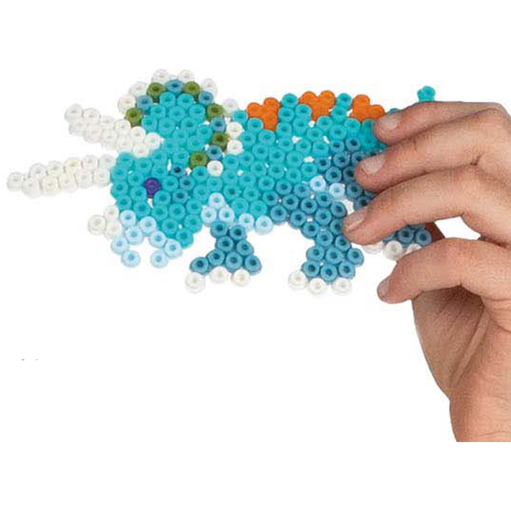 SES Creative Green Beedz Triceratops Dinosaur Iron On Bead Set 1200 Piece Image 7